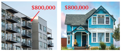 $800k condo and $800 fixer house